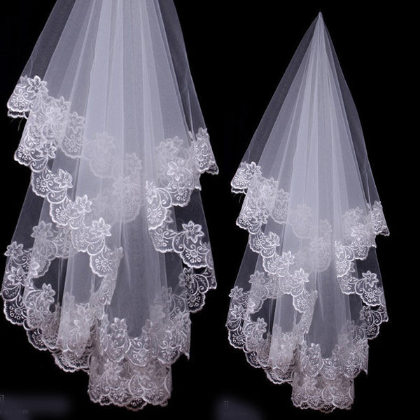 Lady Wedding Mantilla Cathedral Bridal Veil